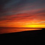 Sunset at Hammonasset Beach