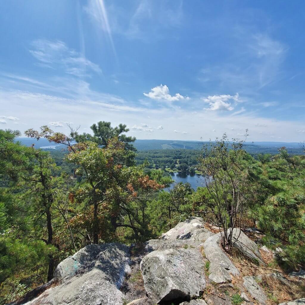 A short, steep, rewarding hike with views over the Connecticut River and Great Hill Pond.