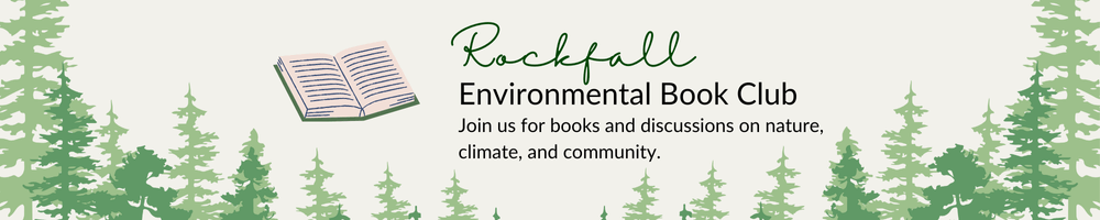 Rockfall Environmental Book Club banner