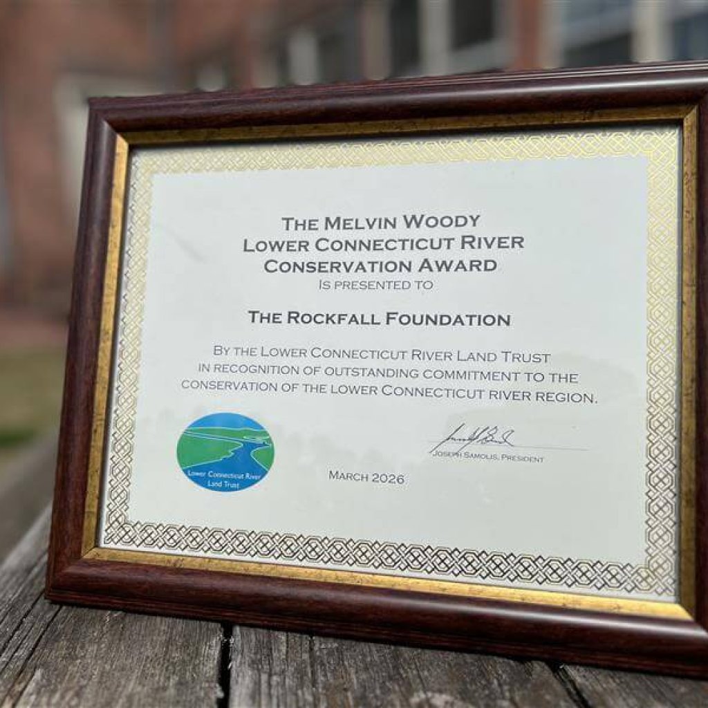 The Rockfall Foundation is honored to receive the 2025 Melvin Woody Lower Connecticut River Conservation Award, presented by the Lower Connecticut River Land Trust.