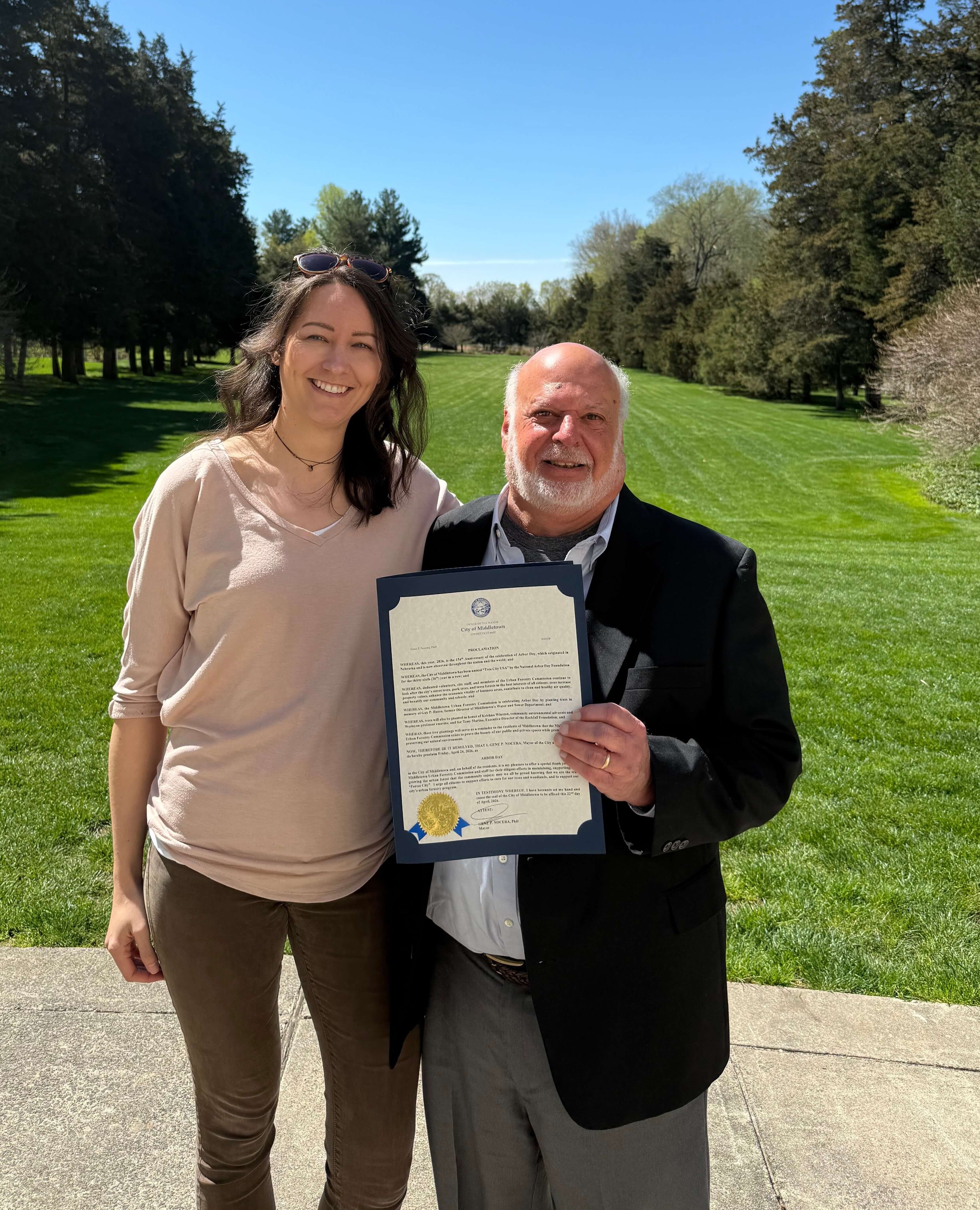 Rockfall Foundation Staff: Tony Marino and Jenna Harrison
