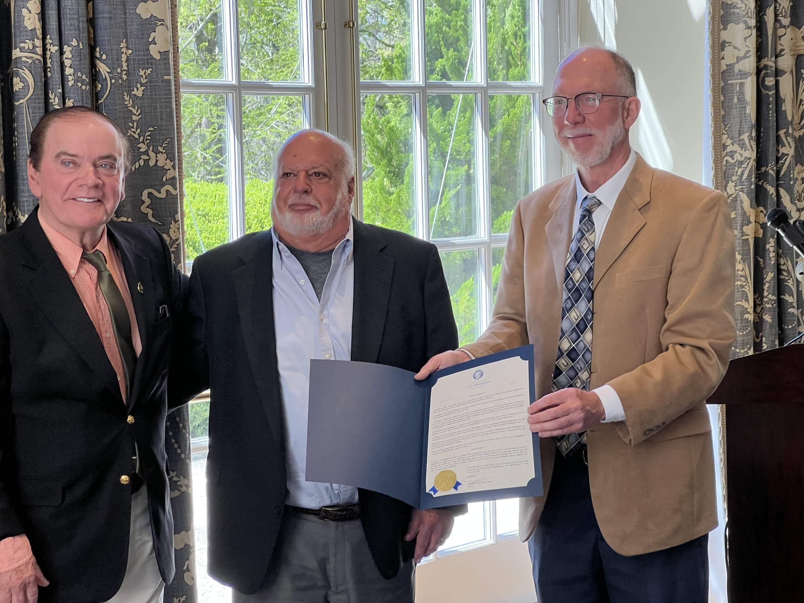 Tony Marino's Arbor Day Award