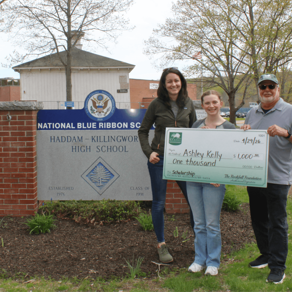 The Rockfall Foundation is proud to recognize Ashley Kelly, recipient of this year’s Virginia F. Rollefson Environmental Leadership Scholarship, for her outstanding leadership, initiative, and commitment to advancing sustainability within her community.